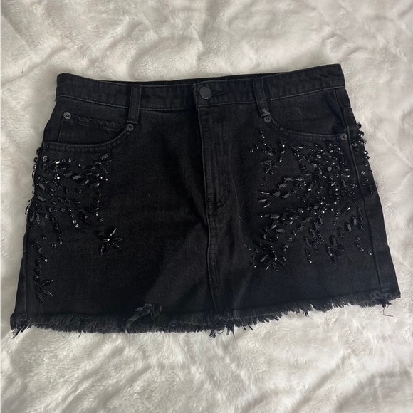 Free People Dresses & Skirts - Free people jeweled denim skirt